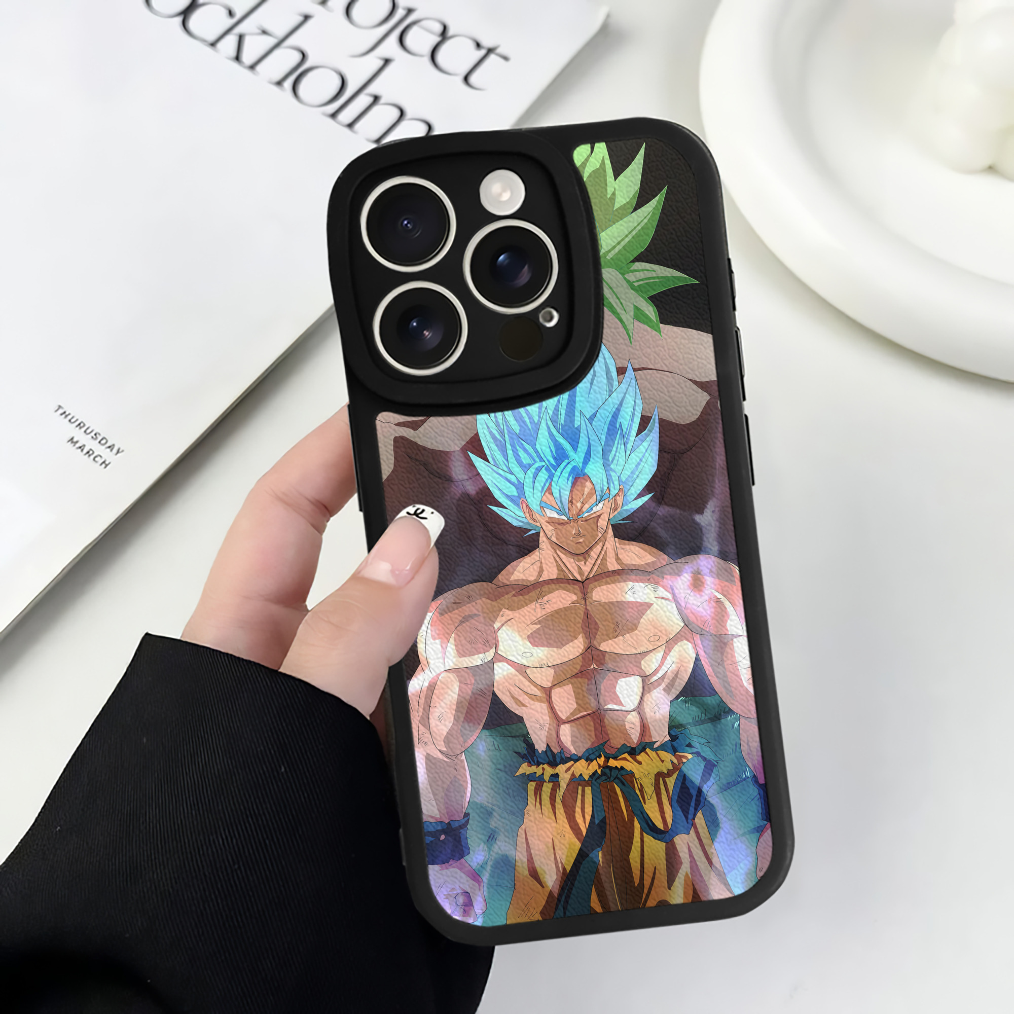 （画像用） ドラゴンボール DRAGON BALL 【iPhone 16シリーズ対応】シリコンスマホケース（レザー調） 材質：シリコン